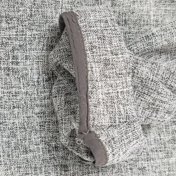 Lulus Promotion Gray Open Front Back Slit Lined Woven Wool Blazer Size Medium - Picture 12 of 12